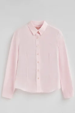 Camisa rosa de corte slim con logo Rigby Go