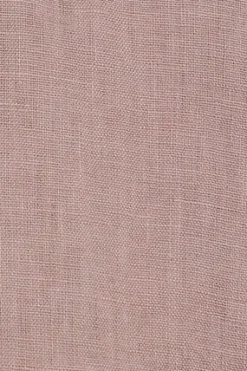 Camisa rosa taupe garment dye de lino con monograma bordado