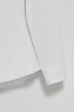 Camisa super slim fit popelín blanca con logo bordado Polo Club