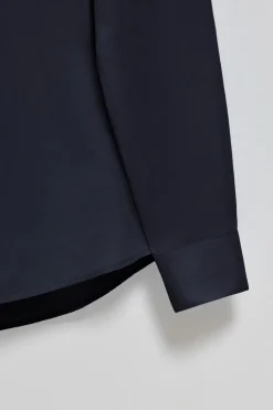 Camisa super slim fit popelín azul marino con logo bordado Polo Club