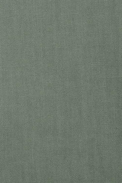 Camisa verde botella de lino garment dye con monograma bordado