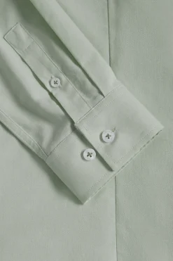 Camisa verde jade oxford Slim fit con logo Rigby Go