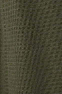 Camisa verde oliva de corte regular cuello con botones y logo Polo Club