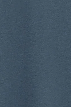 Camiseta azul denim básica de cuello redondo y bordado Rigby Best