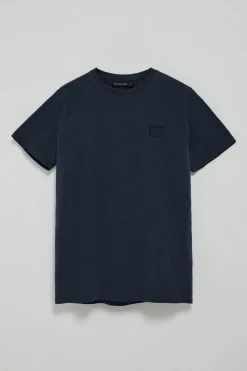 Camiseta azul marino garment dye con detalle Polo Club