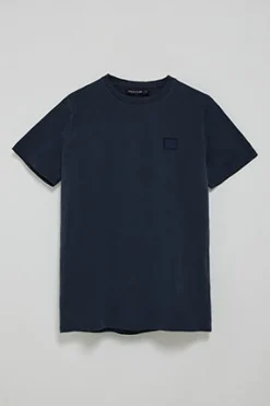 Camiseta azul marino garment dye con detalle Polo Club