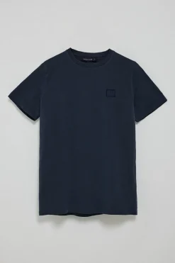Camiseta azul marino garment dye con detalle Polo Club