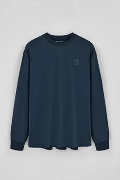 Camiseta azul marino holgada con detalle Polo Club
