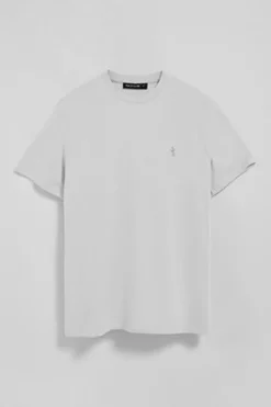 Camiseta blanca básica de cuello redondo y bordado Rigby Best