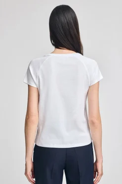 Camiseta blanca Hesperia con monograma bordado