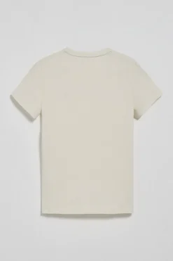 Camiseta básica color crudo con logo engomado Polo Club