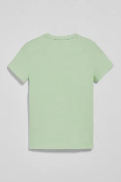 Camiseta básica color menta con logo engomado Polo Club