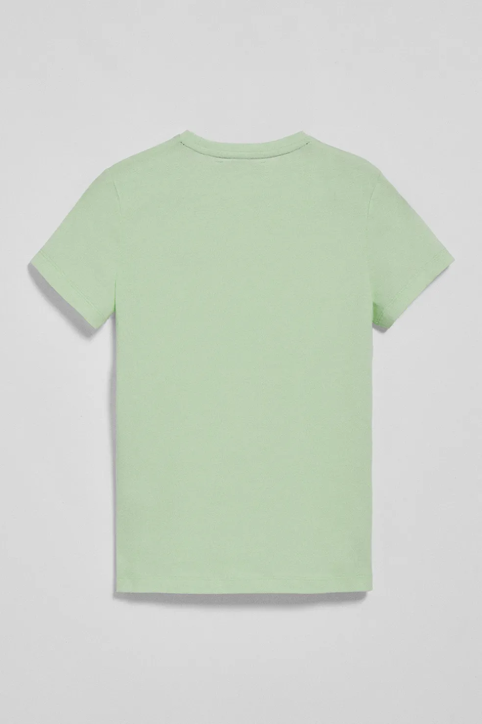 Camiseta básica color menta con logo engomado Polo Club