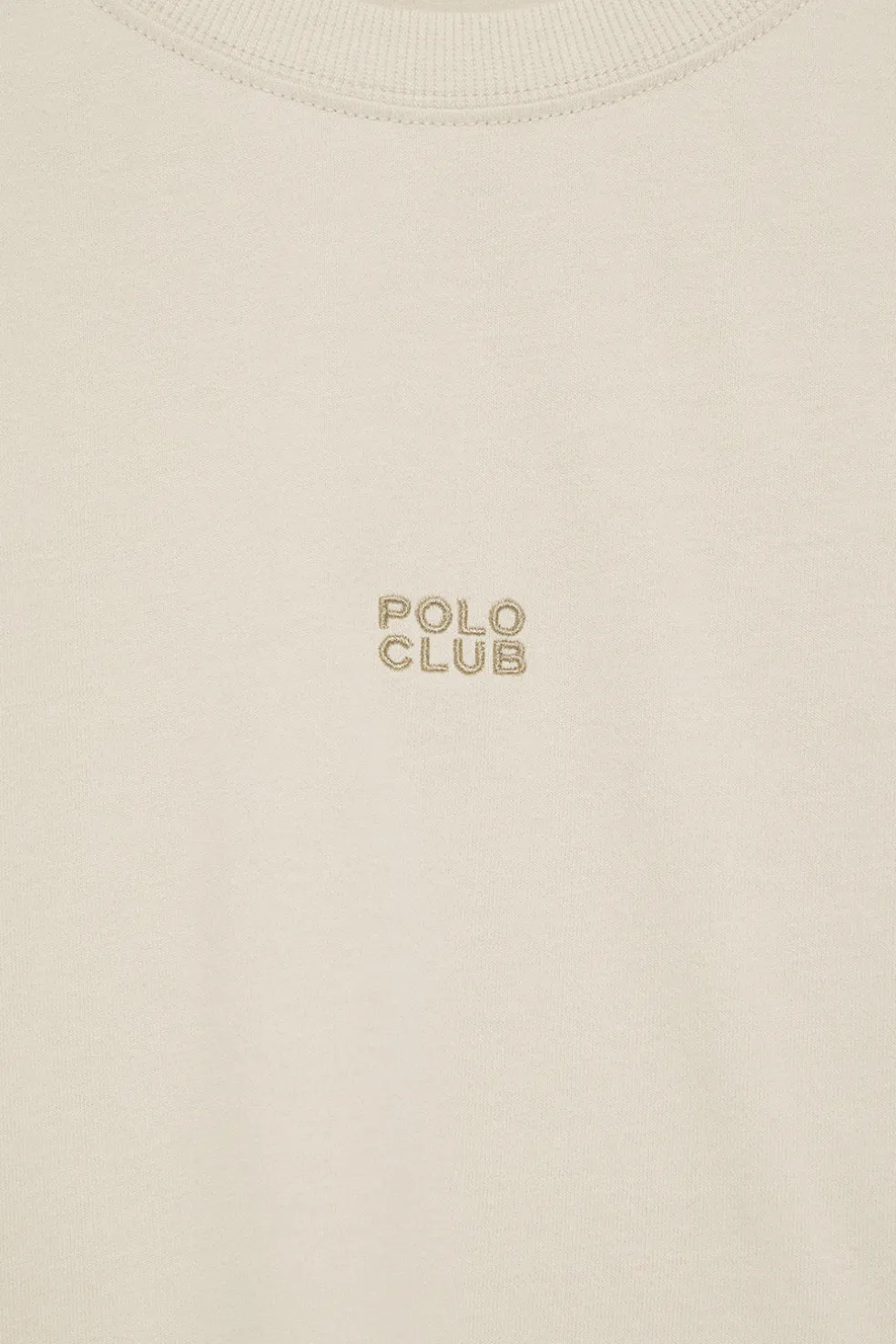 Camiseta color crudo Danae con logo bordado