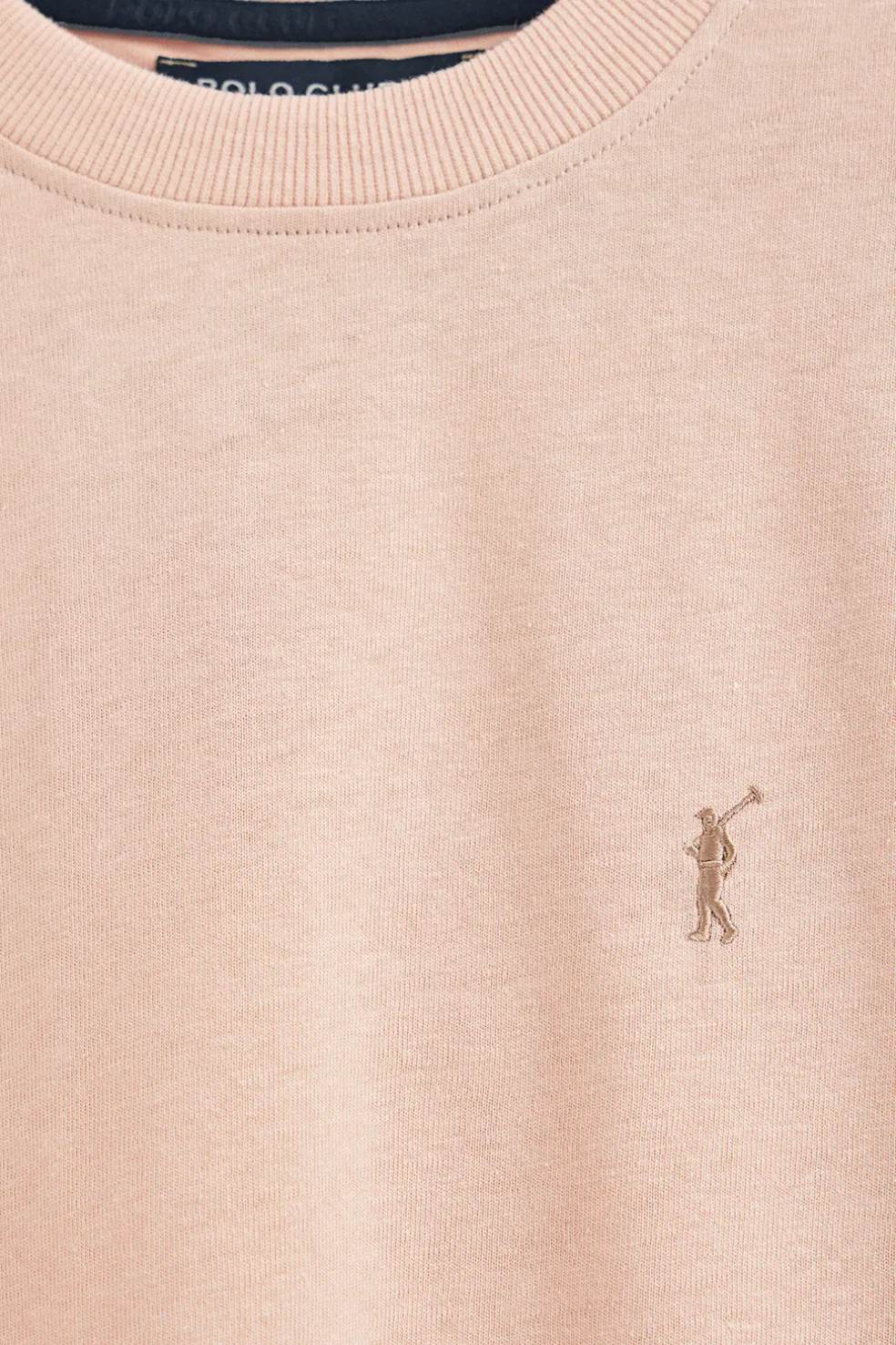 Camiseta color maquillaje de algodón y lino con bordado Rigby Go