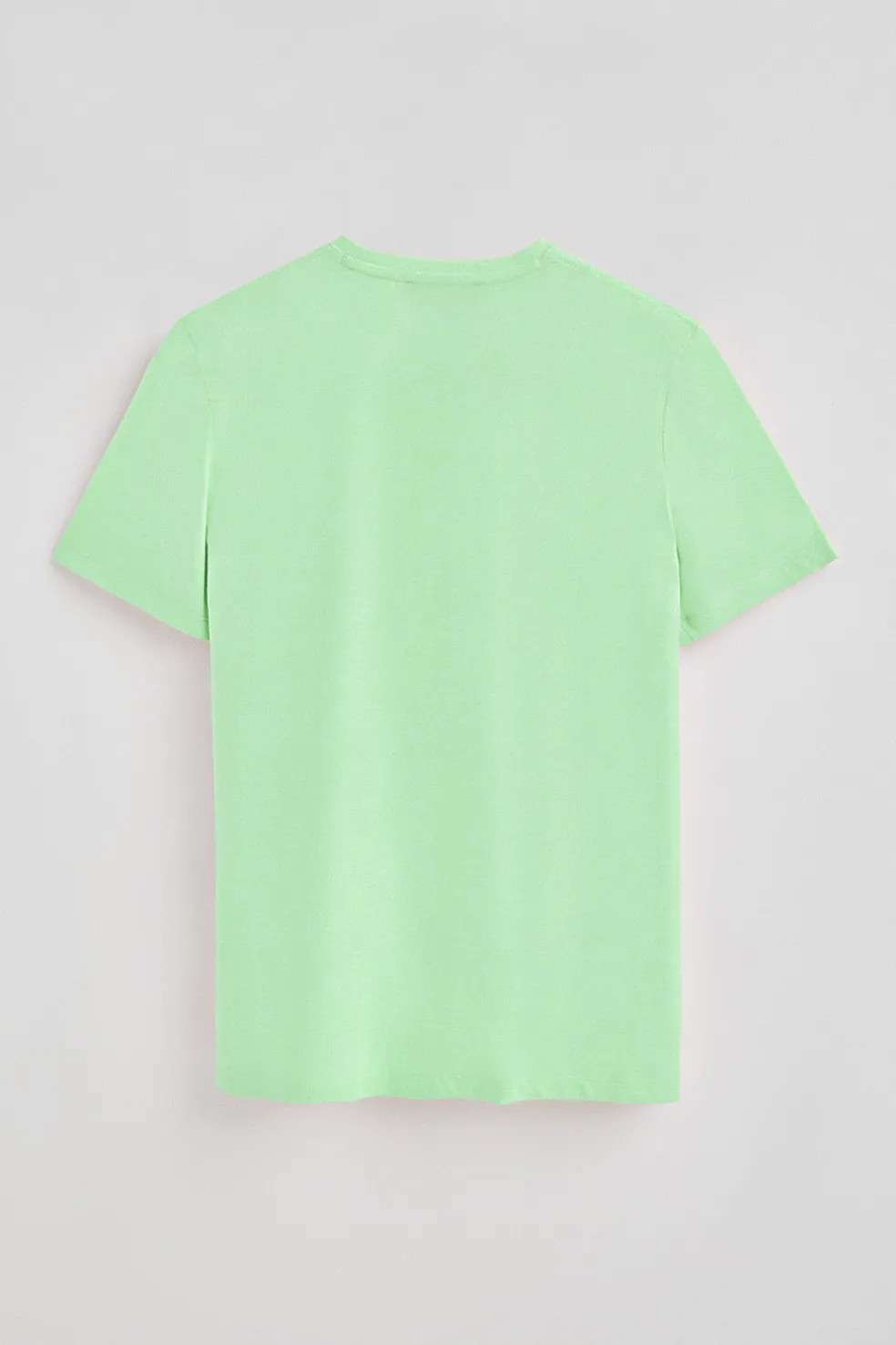 Camiseta color menta básica de cuello redondo y bordado Rigby Best