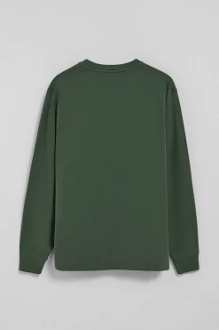 Camiseta de manga larga verde con logo bordado Rigby Go