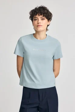 Camiseta Diamond azul claro con print foil Polo Club