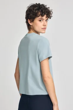 Camiseta Diamond azul claro con print foil Polo Club