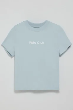 Camiseta Diamond azul claro con print foil Polo Club