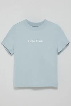 Camiseta Diamond azul claro con print foil Polo Club