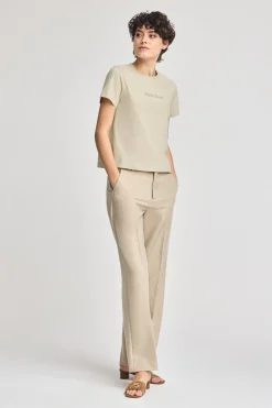Camiseta Diamond beige con print foil Polo Club