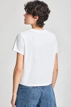 Camiseta Diamond blanca con print foil Polo Club