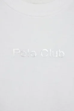 Camiseta Diamond blanca con print foil Polo Club
