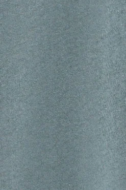 Camiseta gris piedra de algodón y lino con bordado Rigby Go