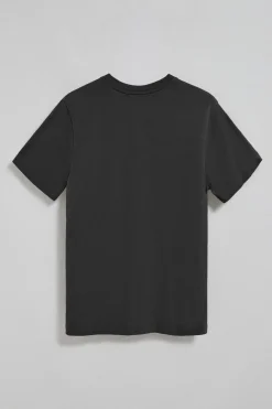 Camiseta negra con cuello de pico y logo bordado Rigby Go
