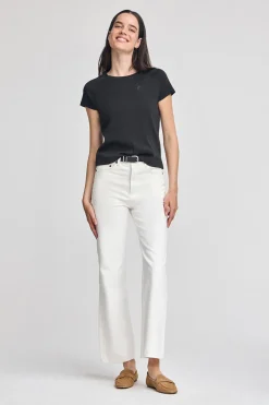 Camiseta negra Hesperia con monograma bordado