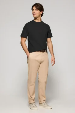 Camiseta negra microestructura con monograma bordado PC