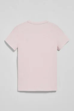 Camiseta rosa de cuello redondo con bordado Rigby Go