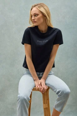 Camiseta Tori azul marino con logo Minimal Combo Polo Club