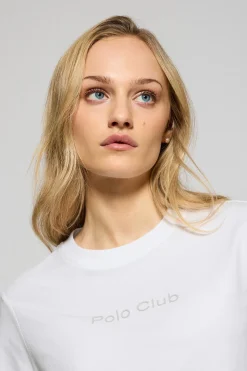 Camiseta Tori blanca con logo Minimal Combo Polo Club