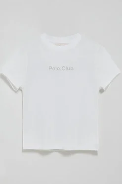 Camiseta Tori blanca con logo Minimal Combo Polo Club
