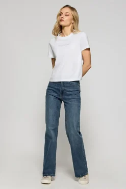 Camiseta Tori blanca con logo Minimal Combo Polo Club