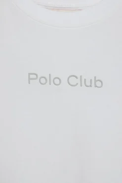 Camiseta Tori blanca con logo Minimal Combo Polo Club