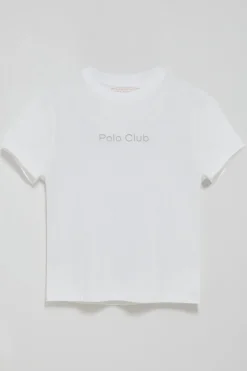 Camiseta Tori blanca con logo Minimal Combo Polo Club