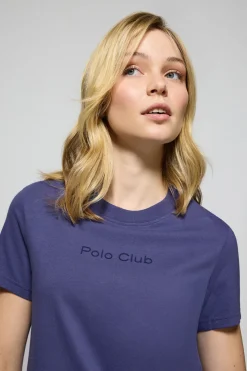 Camiseta Tori color azul océano con logo Minimal Combo Polo Club