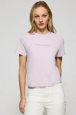 Camiseta Tori color lavanda con logo Minimal Combo Polo Club
