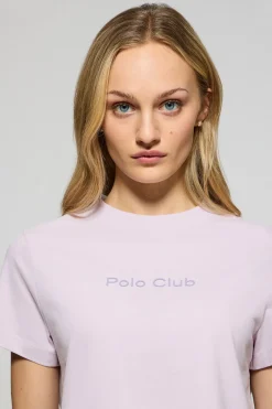 Camiseta Tori color lavanda con logo Minimal Combo Polo Club