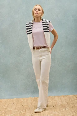 Camiseta Tori color lavanda con logo Minimal Combo Polo Club