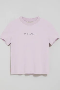 Camiseta Tori color lavanda con logo Minimal Combo Polo Club