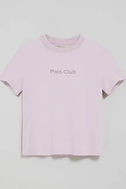 Camiseta Tori color lavanda con logo Minimal Combo Polo Club