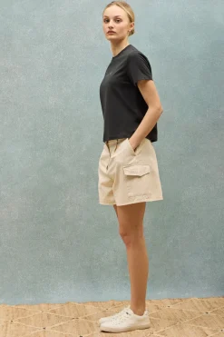 Camiseta Tori negra con logo Minimal Combo Polo Club