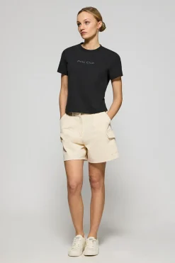Camiseta Tori negra con logo Minimal Combo Polo Club