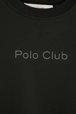 Camiseta Tori negra con logo Minimal Combo Polo Club