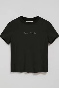 Camiseta Tori negra con logo Minimal Combo Polo Club