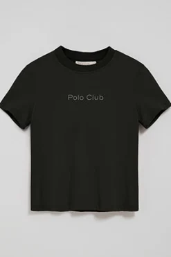 Camiseta Tori negra con logo Minimal Combo Polo Club